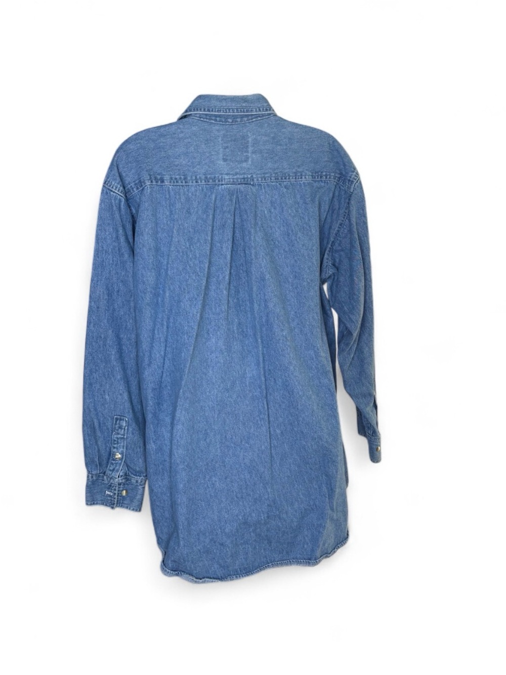 Vintage 90s Marlboro Country Store Denim Shirt Made in USA Adult Large L Red Tab - Picture 3 of 6
